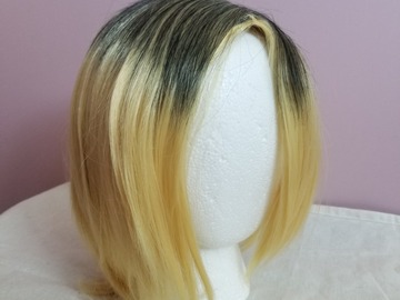 Selling with online payment: Kenma Wig - Light Blonde with Black Roots