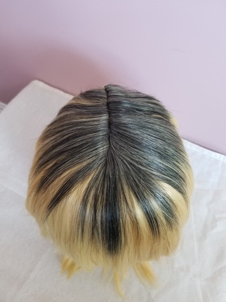 Kenma Wig - Light Blonde with Black Roots