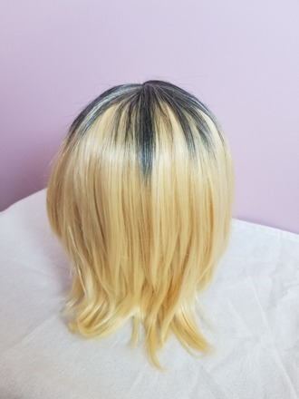 Kenma Wig - Light Blonde with Black Roots
