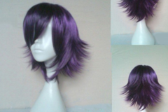 Selling with online payment: Synthetic Hair Purple Cosplay Wig