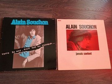 Vente: Lot de 2 disques vinyles 33 T d'Alain SOUCHON