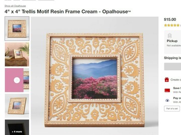 Comprar ahora:  LOT OF 5 boxes Trellis Motif Photo Frame 4"x4" T*rget exclusive 