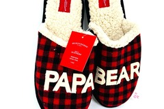 Buy Now: Men's Family Sleep Papa Bear Slippers - Wondershop™ Red