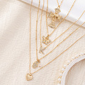 Liquidation/Wholesale Lot: 40pcs Letter Love Cross Palm Necklace Women's Simple Jewelry