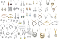 Liquidation / Lot de gros: 25pc Swarovski Elements Jewelry lot Necks, Earrings, Bracelets