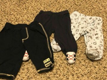 Selling with online payment: Infant Boys Long Pants Size 3 Months Lot Of 3