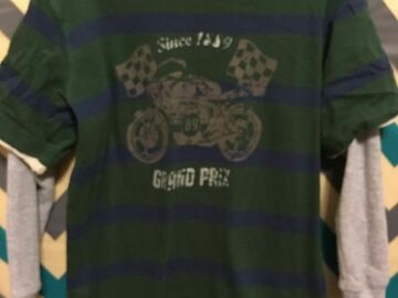 Selling with online payment: Boys Long Sleeve Dirt Bike Polo Shirt Size Large