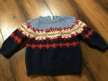 Selling with online payment: Baby Boys Blue Sweater Size 6 Months
