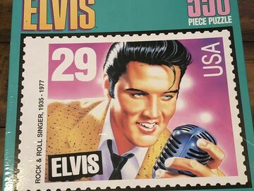 Selling with online payment: Elvis Presley 550 Piece Puzzle Stamp Sealed Limited Edition