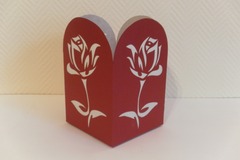Vente au détail: Lanterne roses déco romantique, papier, fait main