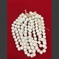 Liquidation/Wholesale Lot: 25 lbs--Vintage Japanese Glass Chalkwhite Beads--12mm $4.00 lb