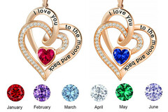 Liquidation/Wholesale Lot: 120PCS Heart Pendant Necklaces Rose Gold  Jewelry