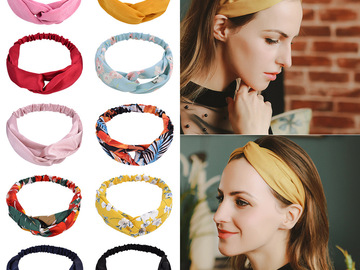 Comprar ahora: 100Pcs Elasticated Crossover Female Headband