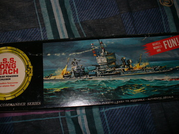 Selling with online payment: REVELL 1964 ISSUE U.S.S LONG BEACK ATOMIC POWER MISSLE CRUSIER