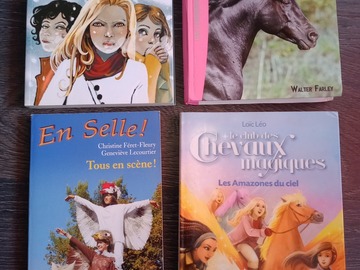 Vente: Lot de 4 livres pour enfants sur les chevaux