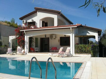 Accommodation Per Night: Villa with pool, stunning mountain and sea views  North Cyprus