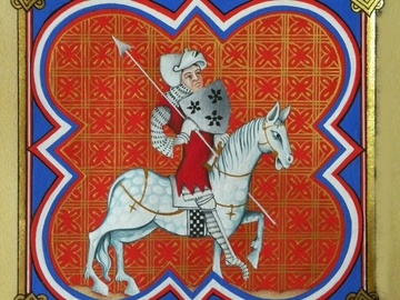 Verkaufen: chevalier 1372 période charle V. doublé Médiévale