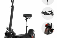 Liquidation/Wholesale Lot: 7 Electric Scooter 1000W with Seat 34MPh Folding Adult E-Scooter 