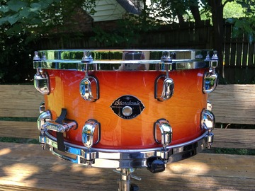 Selling with online payment: Tama Starclassic 6.5" x 14" Birch snare Sunrise Burst Lacquer