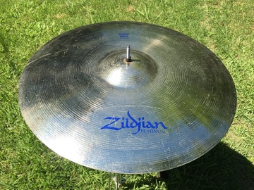 Selling with online payment: Zildjian Platinum 21" Rock Ride cymbal blue label 3501 grams