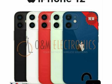 Comprar ahora: Lot of 5 NEW Apple iPhone 12/ 64GB Factory Unlocked  black, blue,