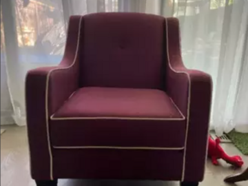 Selling: Urban Barn Custom Groove Chair