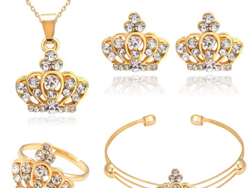 Buy Now: 30 Sets Fashion Rhinestones Women 4 IN 1 Jewelry Set