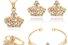 Buy Now: 30 Sets Fashion Rhinestones Women 4 IN 1 Jewelry Set