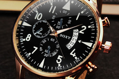 Buy Now: 120PCS Men Cool Fashion Leather Quartz Watches