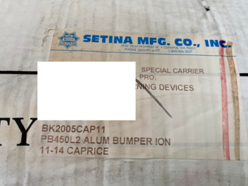 Selling with online payment: Setina Push Bumper PB450L2 blue ION Chevy Caprice 2011 to 2014