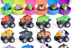 Liquidation/Wholesale Lot: Pull Back Animal Car Toys With Plastic Eggs –#MNC-ES-031-AB143700