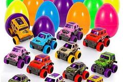 Liquidation/Wholesale Lot: Pull Back Monster Vehicles With Plastic Eggs -#MNC-ES-032-AB10224