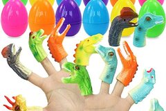 Liquidation/Wholesale Lot: Dinosaur Finger Puppets Toys With Plastic Eggs-#MNC-ES-024-AB8700