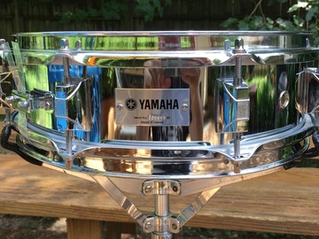 Selling with online payment: Yamaha 4" x 13" Chrome over Steel Piccolo Snare drum NEW PRICE! 