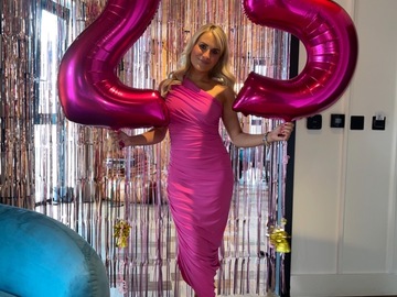 For Rent: Revolve pink maxi dress 