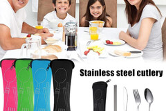 Comprar ahora: 60 Sets Cutlery Set 4Pcs/set Steel Knife Fork Spoon 