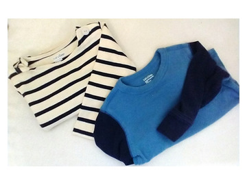 Selling with online payment: 2 Baby Gap Long Sleeve Shirts, size 12-18 m