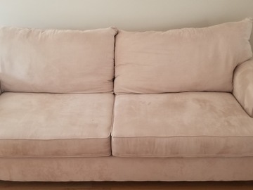 Selling: Beige Micro Fiber Couch