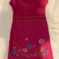 Selling with online payment: Hartstrings 10 Pink Knit Dress Embroidered Flowers 