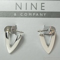 Liquidation/Wholesale Lot: 50 prs-Nine West Sterling Silver Finish Earrings-carded-$1.99 prs