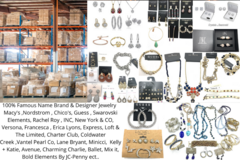 Liquidation/Wholesale Lot: 50 pcs Brand Name Jewelry-Guess, The Limited, Rachel Roy + MORE!!