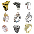 Liquidation/Wholesale Lot: 30X Vintage Dragon Men's Ring Jewelry