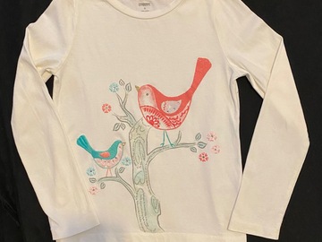 Selling with online payment: Gymboree 8 Snowflake Glamour Long Sleeve Tee Birds 