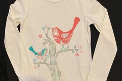 Selling with online payment: Gymboree 8 Snowflake Glamour Long Sleeve Tee Birds 