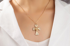 Liquidation/Wholesale Lot: 80pcs Letter Love Cross Palm Necklace Women's  Jewelry