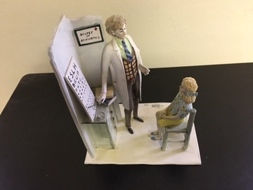 Selling with online payment: Vintage Italian Eye Doctor Figurine by Longo Cerva - MAKE OFFER!