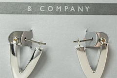Liquidation/Wholesale Lot: 20 prs-Nine West Sterling Silver Finish Earrings-carded-$2.50 prs