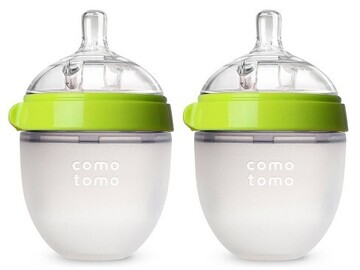 Selling with online payment: New Comotomo 2pk 5oz Bottles - Missing 1 Lid