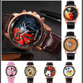 Liquidation/Wholesale Lot: 30Pcs Children Cartoon Leather Quartz Watches