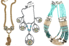Liquidation/Wholesale Lot: 25 pcs-Boutique Necklaces High End -priced $59.95 ea= $1,498.00